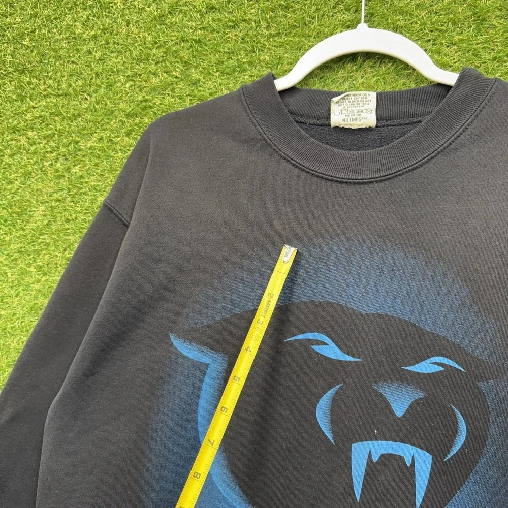 Vintage Carolina Panthers Sweatshirt Mens Large 1993 Nutmeg NFL Crewneck 90s
